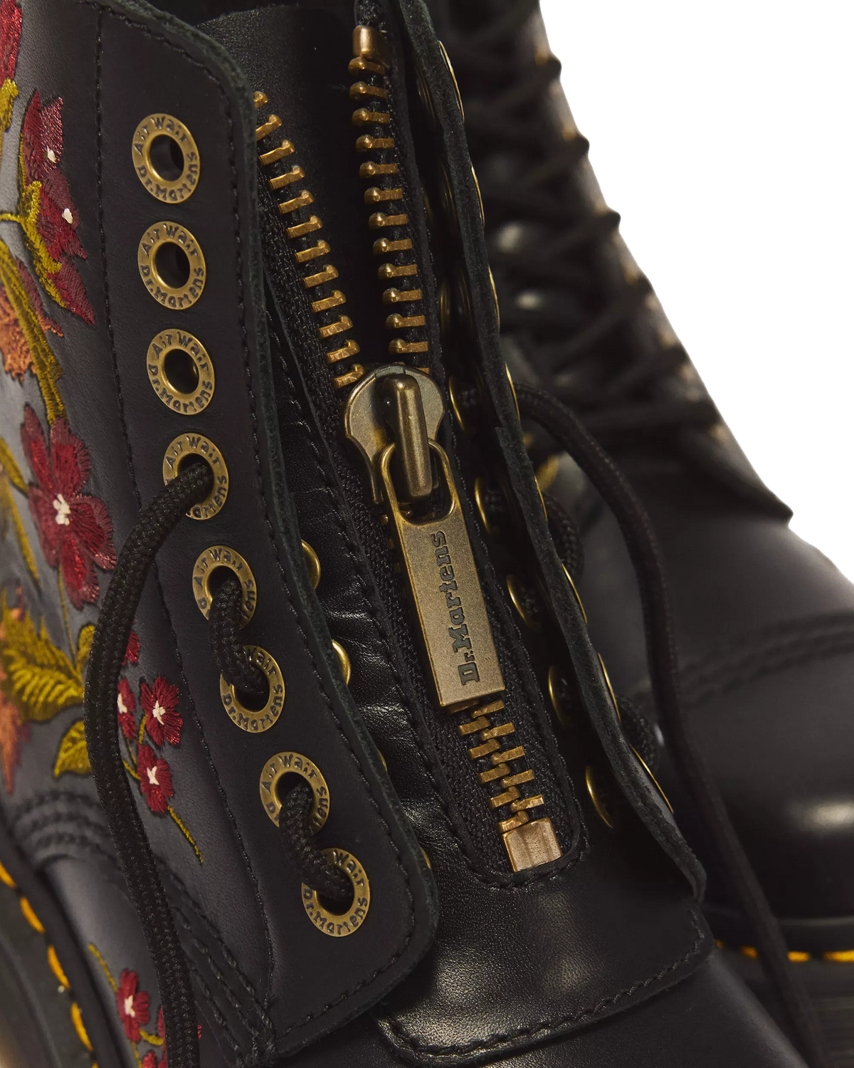 Sinclair Floral Wanama Leather Lace Up Boots