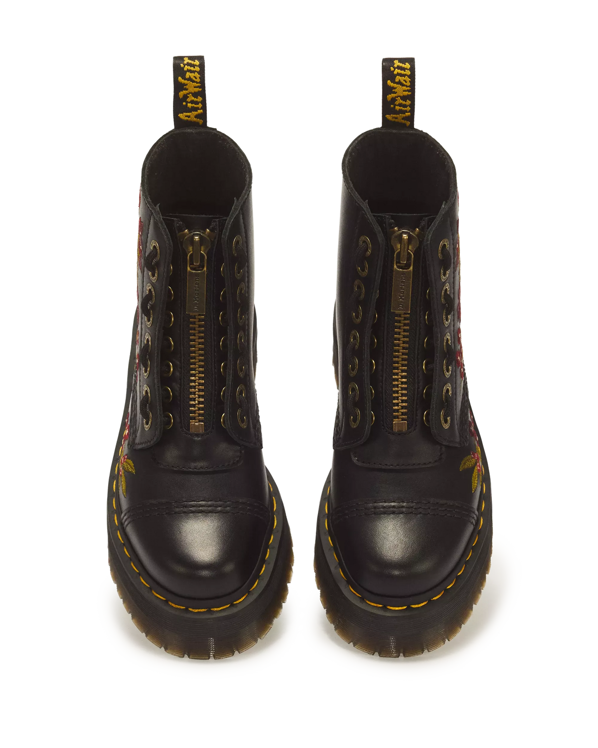 Sinclair Floral Wanama Leather Lace Up Boots