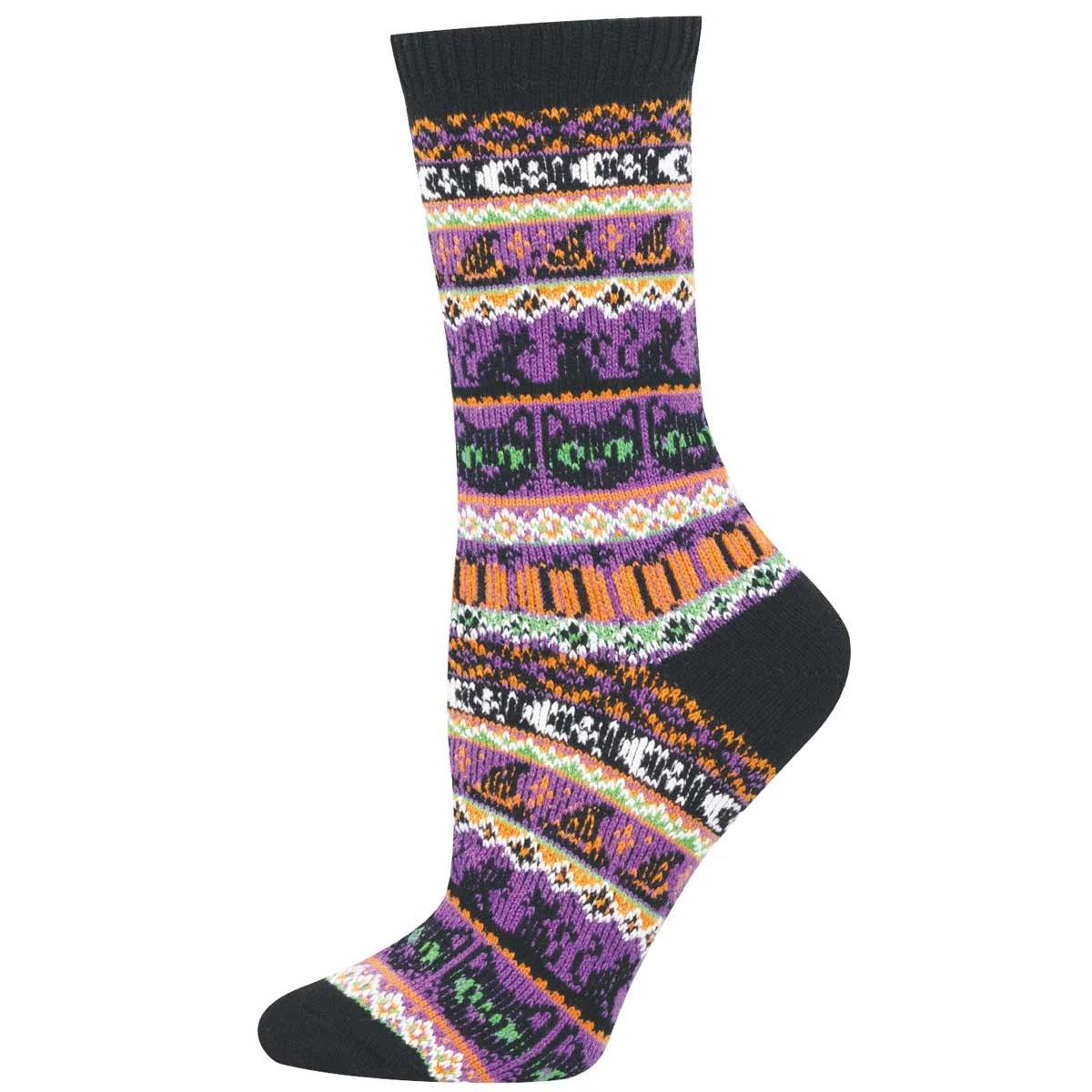 Black Cat Magic Sweater Socks