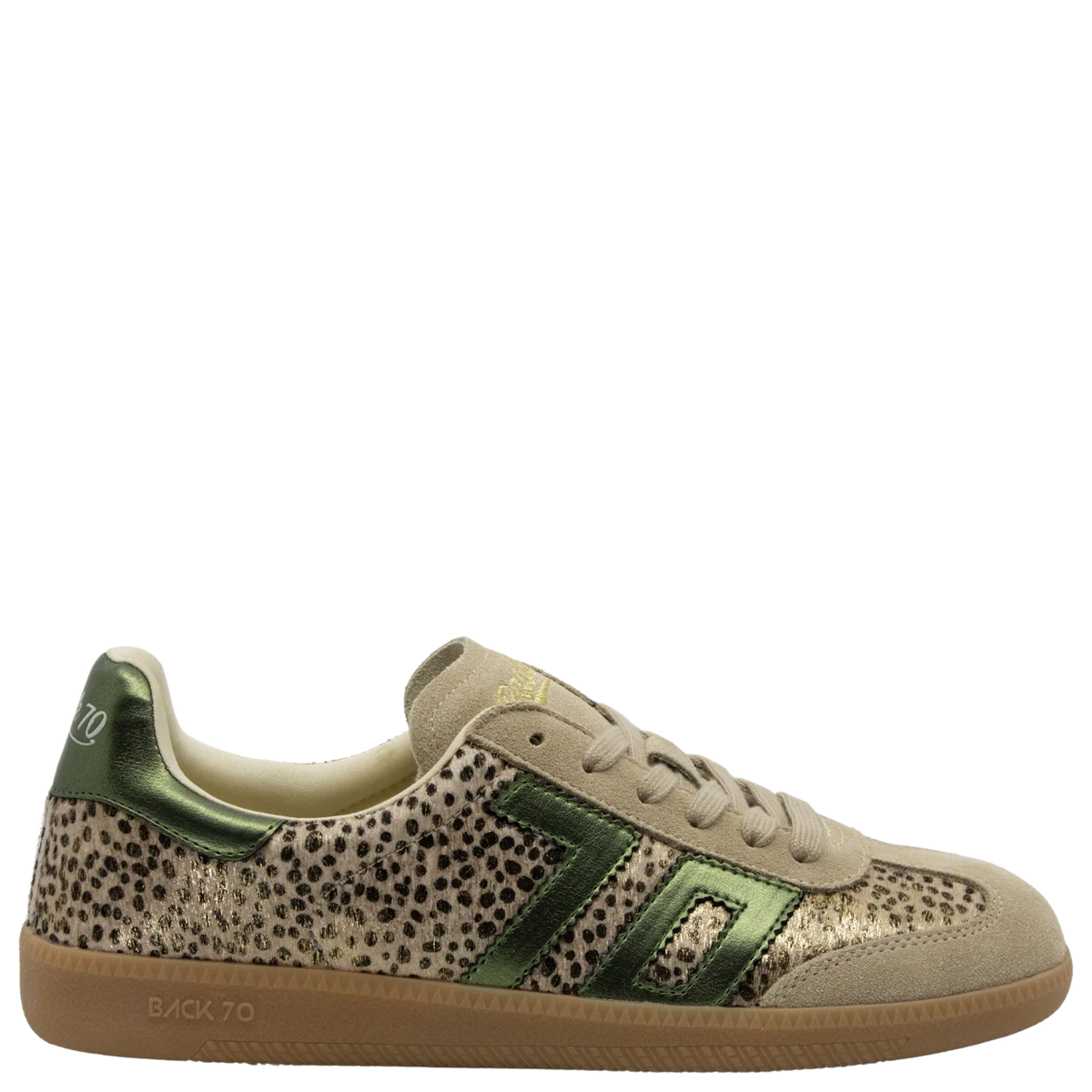 Cloud W26 in Pois Gold Forest Sneakers