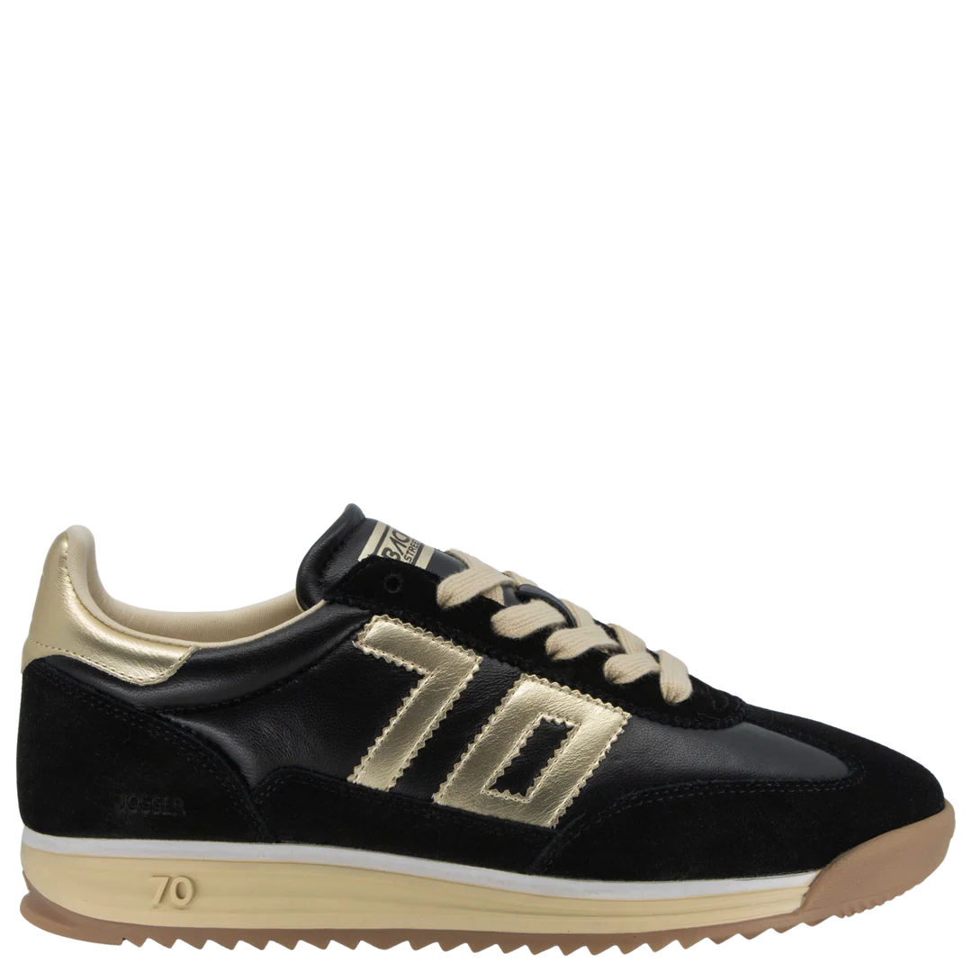 Jogger N in Black Gold Sneakers