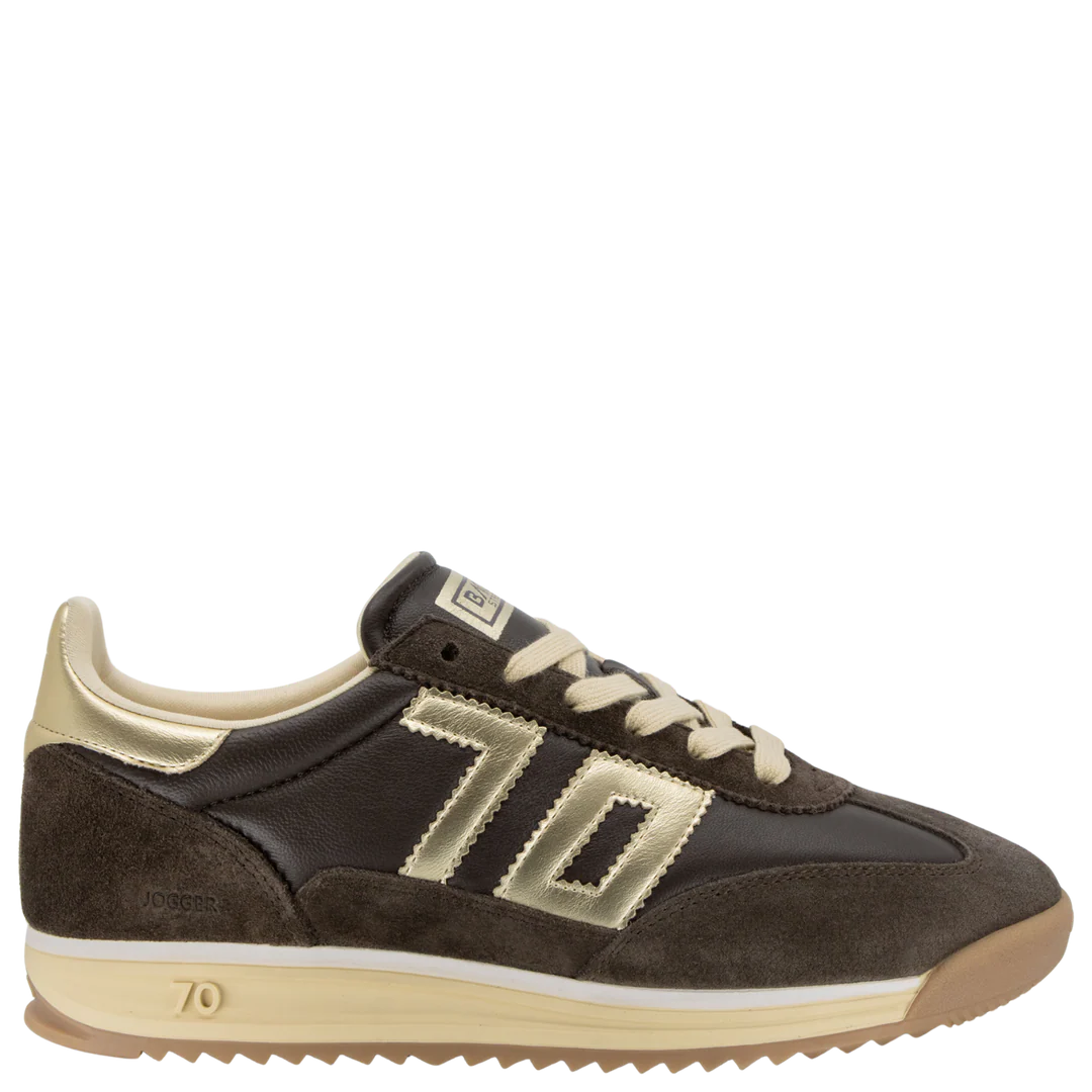 Jogger N Sneaker In Coffee Gold