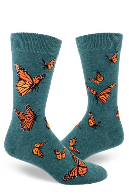 Monarch Butterfly Men's Crew Socks