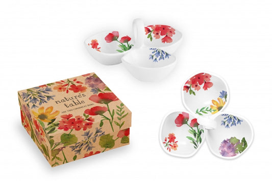 Nature's Table Trio Dish Floral