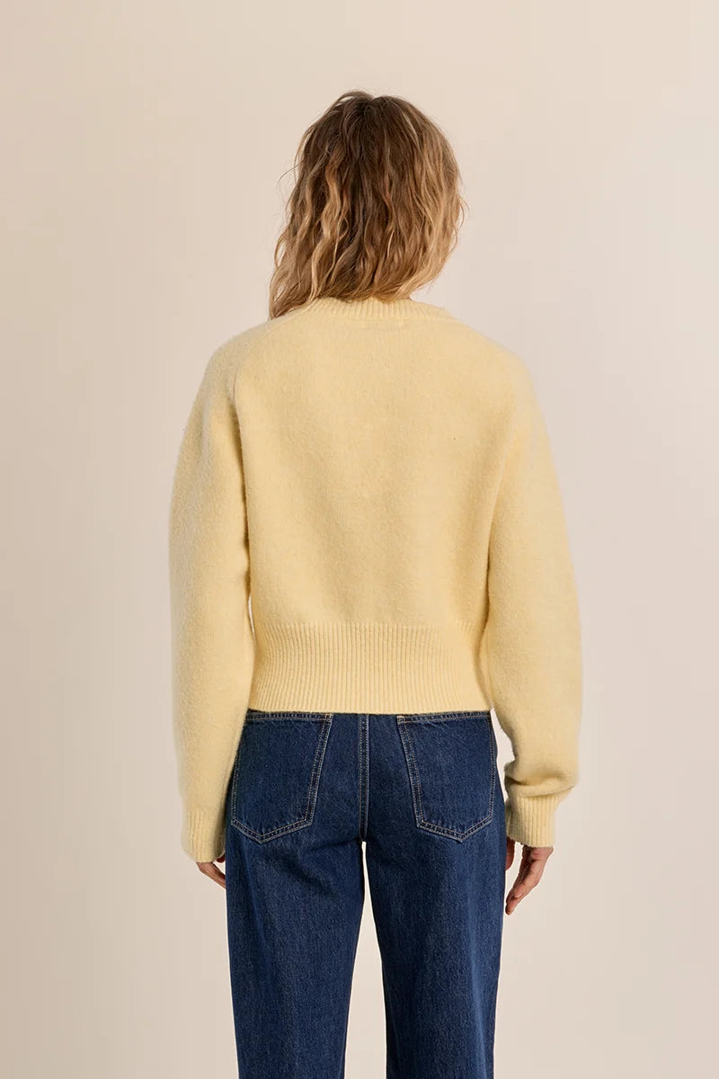 Ribbed Crop Sweater (LAS148EN)