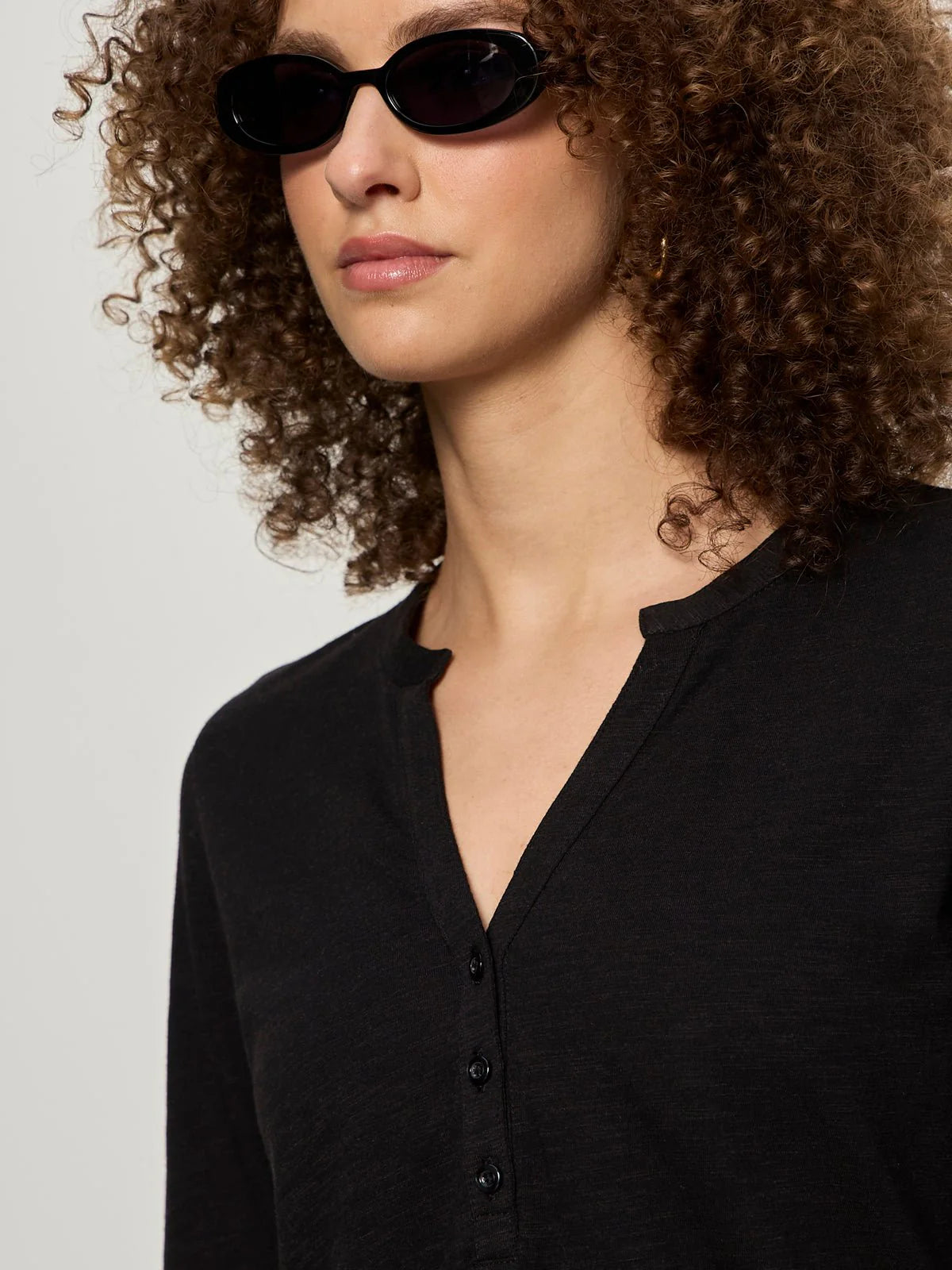 Rolled Sleeve Tee - Black