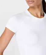Load image into Gallery viewer, Athlete Crop Seamless Workout Tee
