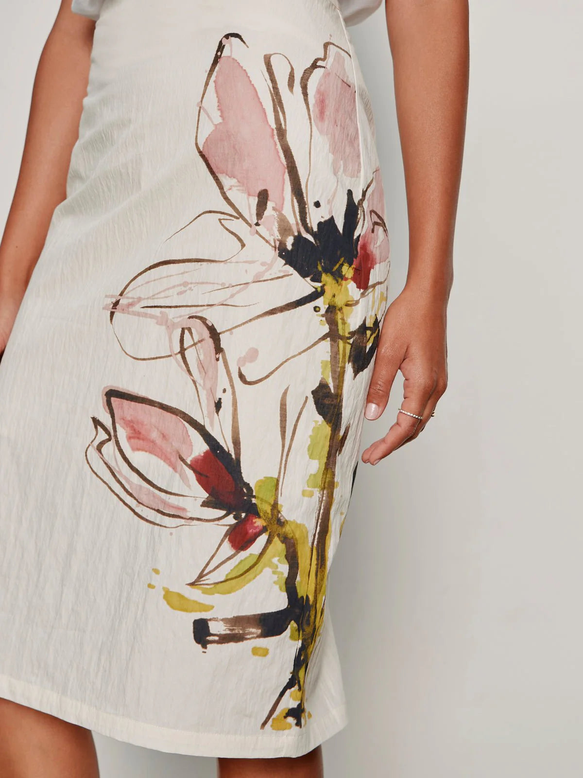 Spring Fleur Pencil Skirt Fleur