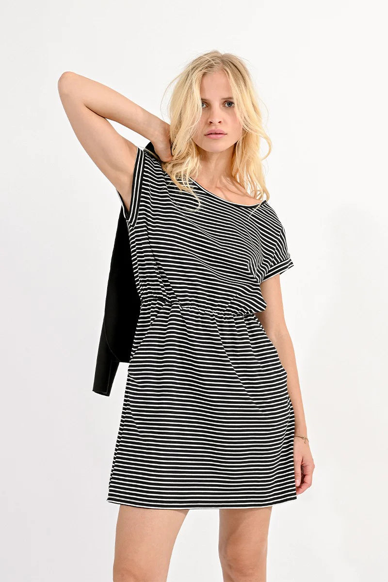 Carol Striped Jersey Dress