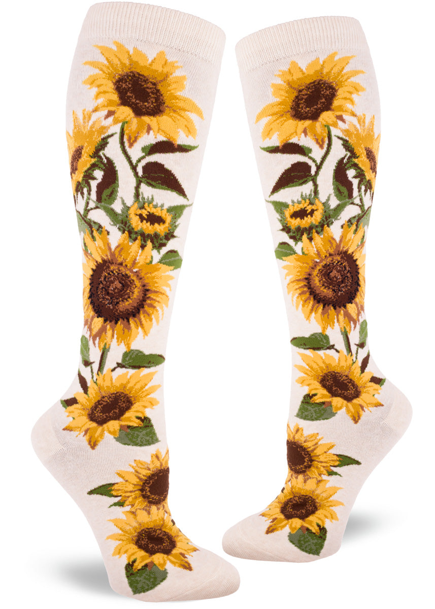Sunflower Knee-High Socks