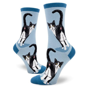 Tuxedo Cat Butt Women's Crew Socks