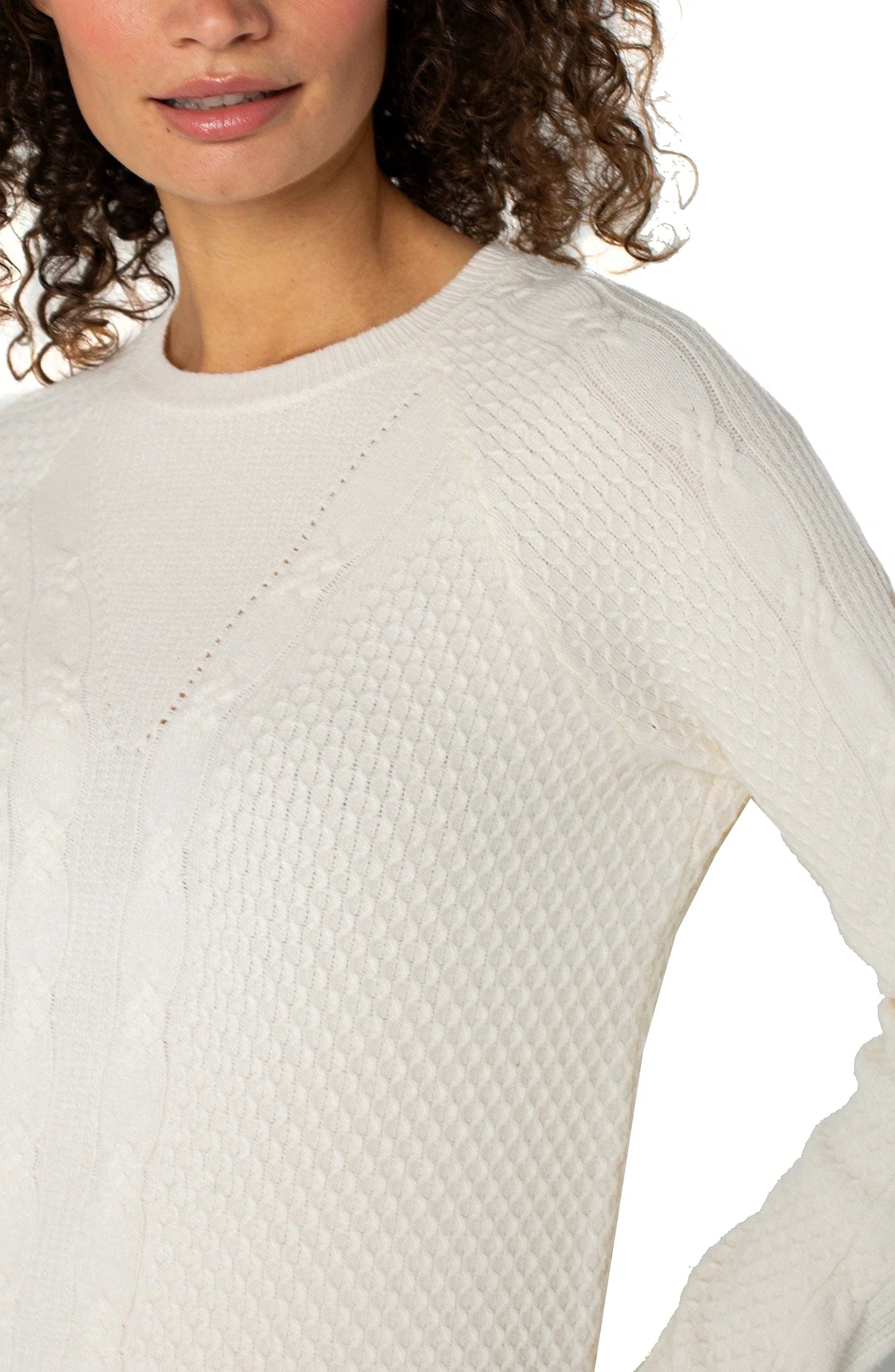 Long Sleeve Crew Neck Raglan Sweater