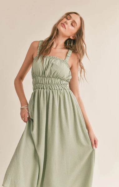 Heat Gathered Bust Detail Mini Dress