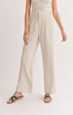 Load image into Gallery viewer, La Luna Linen Pleated Trousers
