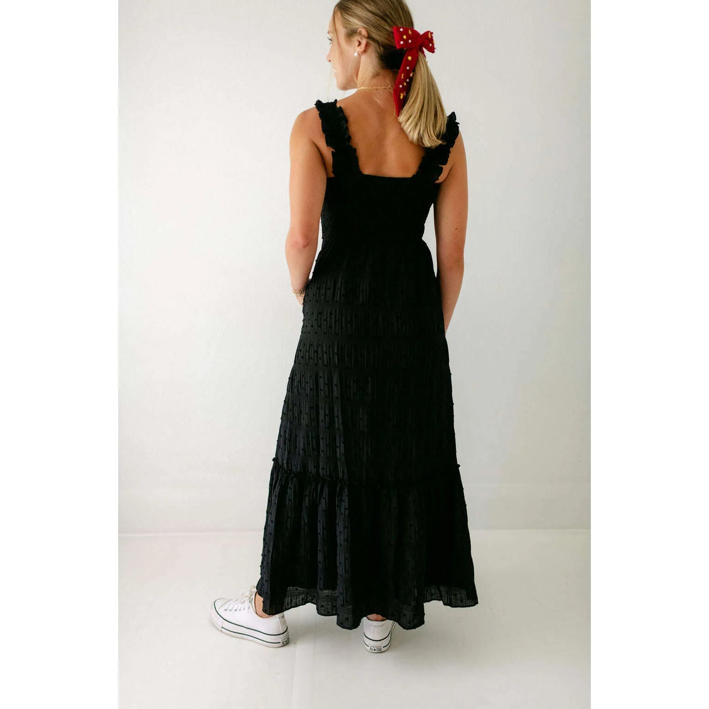 Dylan Smocked Black Dress