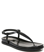 Load image into Gallery viewer, Naomi Thong Sandals Black Leather
