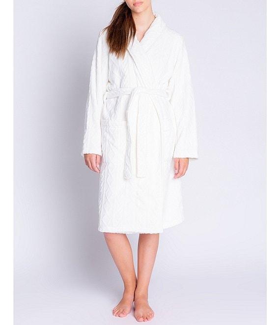 Cable Knit Robe- Ivory