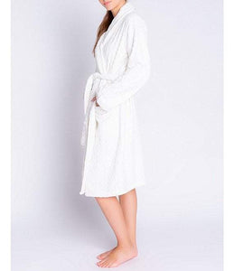 Cable Knit Robe- Ivory