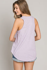 Load image into Gallery viewer, Joelle Loose Cotton Tank Dusty Lavender
