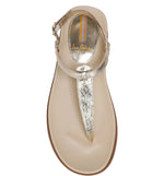 Load image into Gallery viewer, Naomi Thong Sandals Gold Leather
