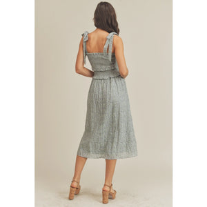 Irina Smocked Midi Dress