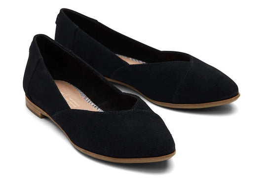 Black Suede Jutti Flat