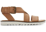 Load image into Gallery viewer, Sidney Sandal Warm Beige Leather
