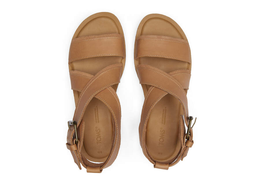 Sidney Sandal Warm Beige Leather