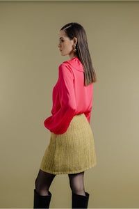 Mini Velvet Tweed Skirt
