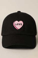 Load image into Gallery viewer, LOVE heart Embroidery Baseball Cap Hat
