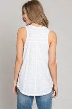 Load image into Gallery viewer, Joelle Loose Cotton Tank Off White
