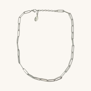Sasha Silver Chain Necklace- Waterproof