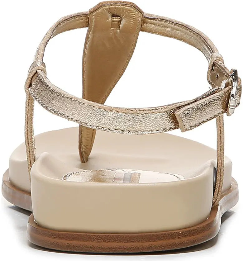 Naomi Thong Sandals Gold Leather