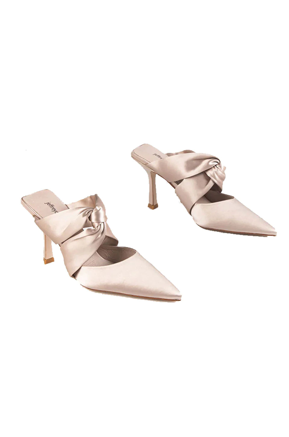 Tied up Pointed Toe Mule Heel