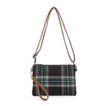 Load image into Gallery viewer, Meriam Plaid Clutch/Crossbody and Wristlet
