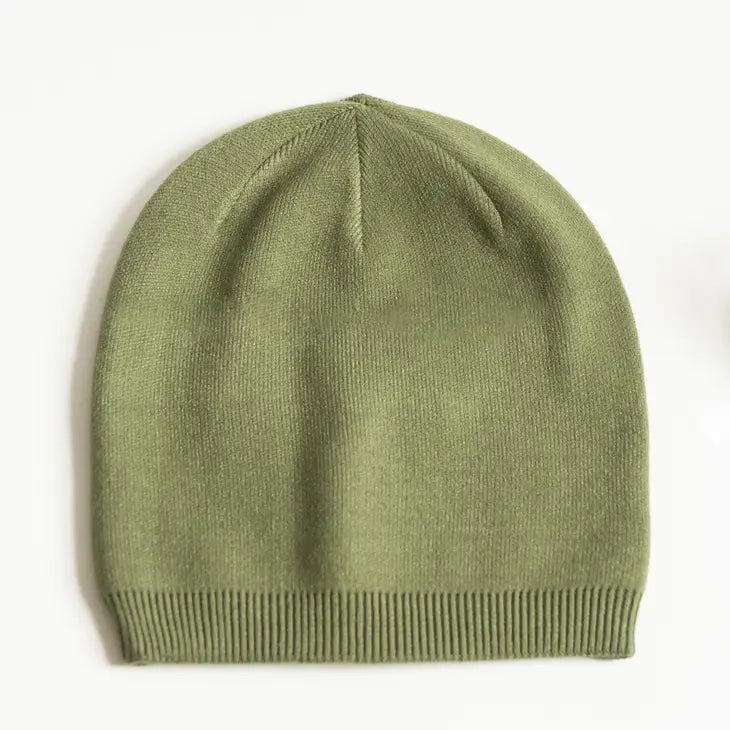 Cashmere Blend Beanie Olive