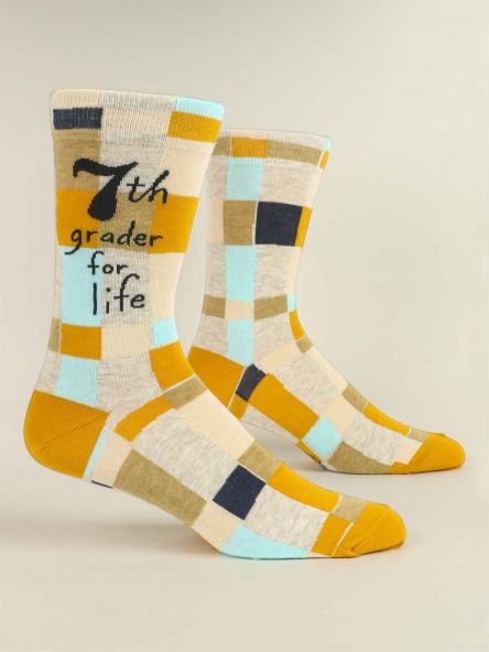 7th Grader For Life Men's Crew Socks