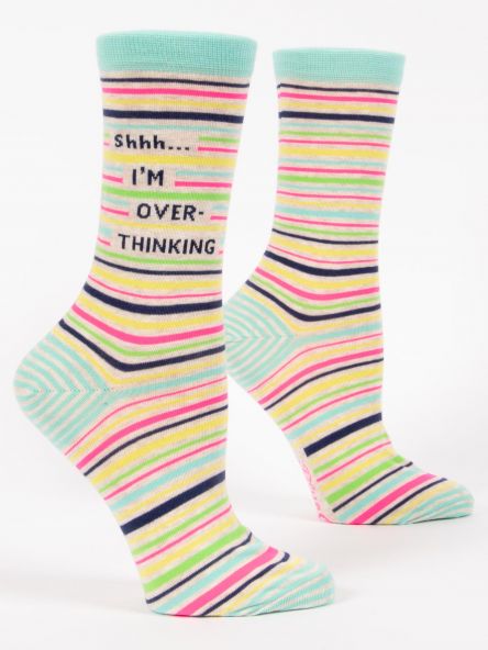 Shhh..I'm Overthinking Women's Crew Socks