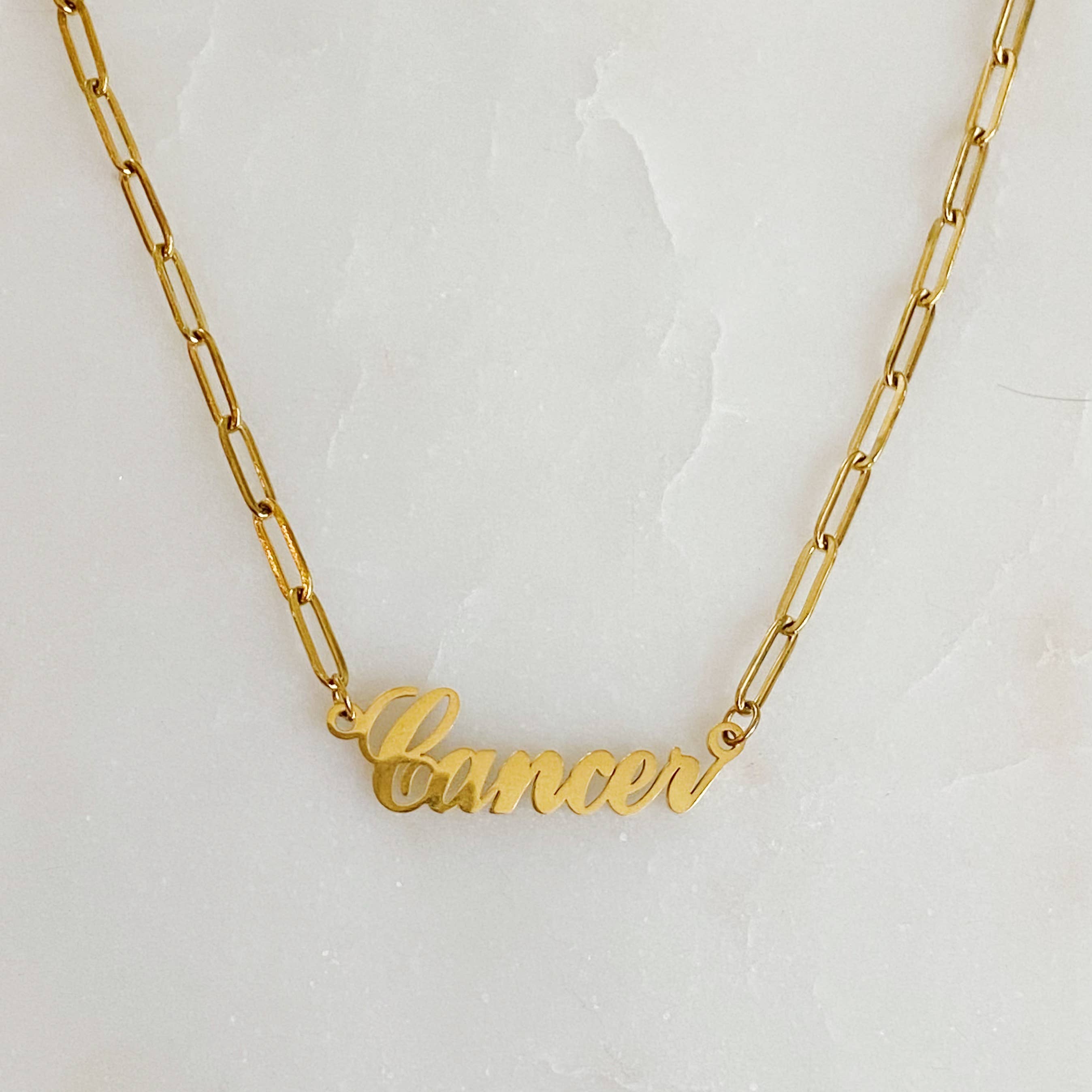 Annie Zodiac Chain Necklace-Cancer