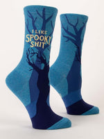 Load image into Gallery viewer, I Like Spooky Shit Women&#39;s Crew Socks
