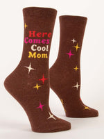 Load image into Gallery viewer, Here Comes The Cool Mom Womens Crew Socks
