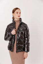 Load image into Gallery viewer, Tuscany Puffer Jacket- Black
