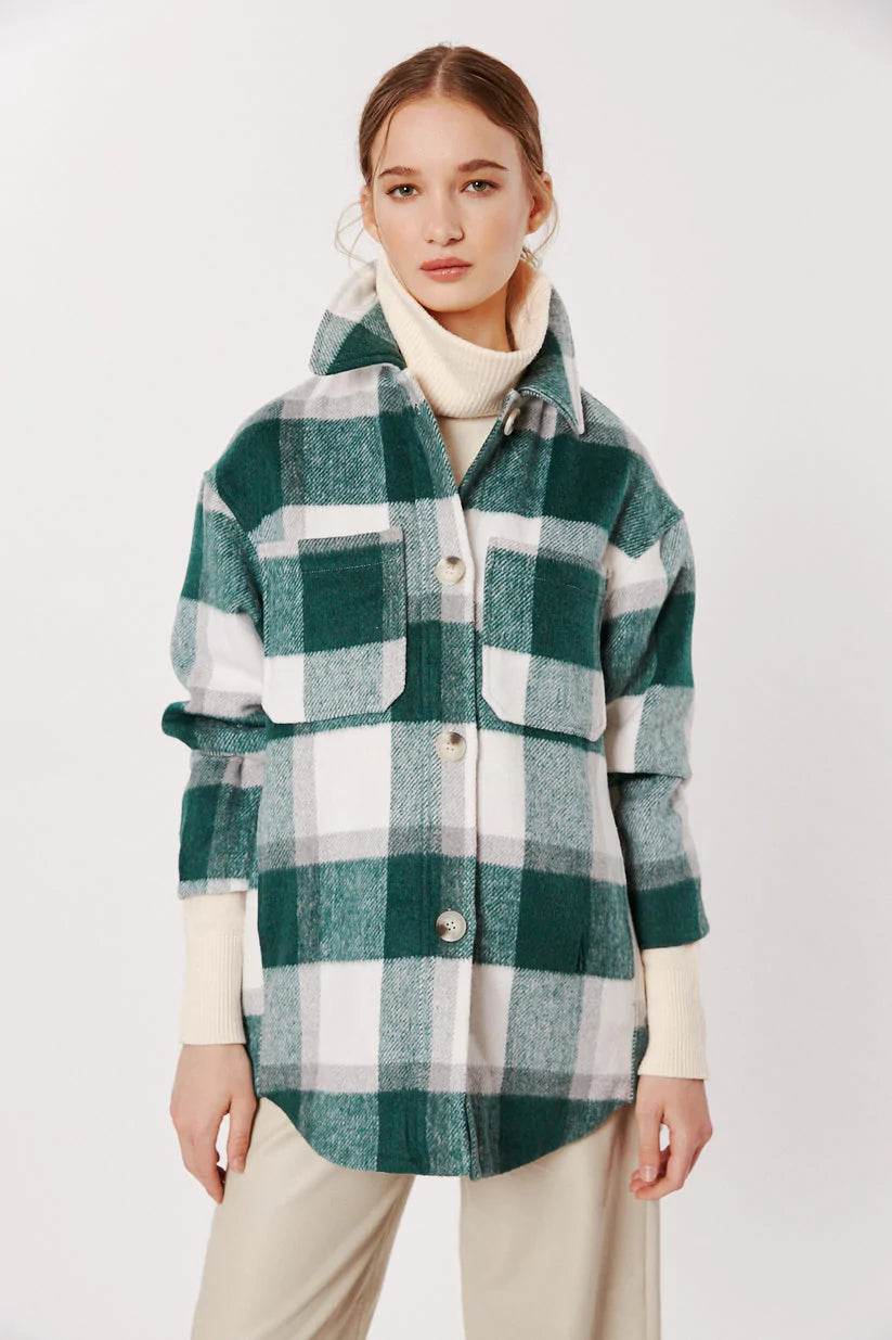 Spina Checked Shacket