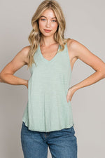 Load image into Gallery viewer, Joelle Loose Cotton Tank Mint
