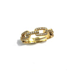 Load image into Gallery viewer, Gold Chain Link Adjustable Ring
