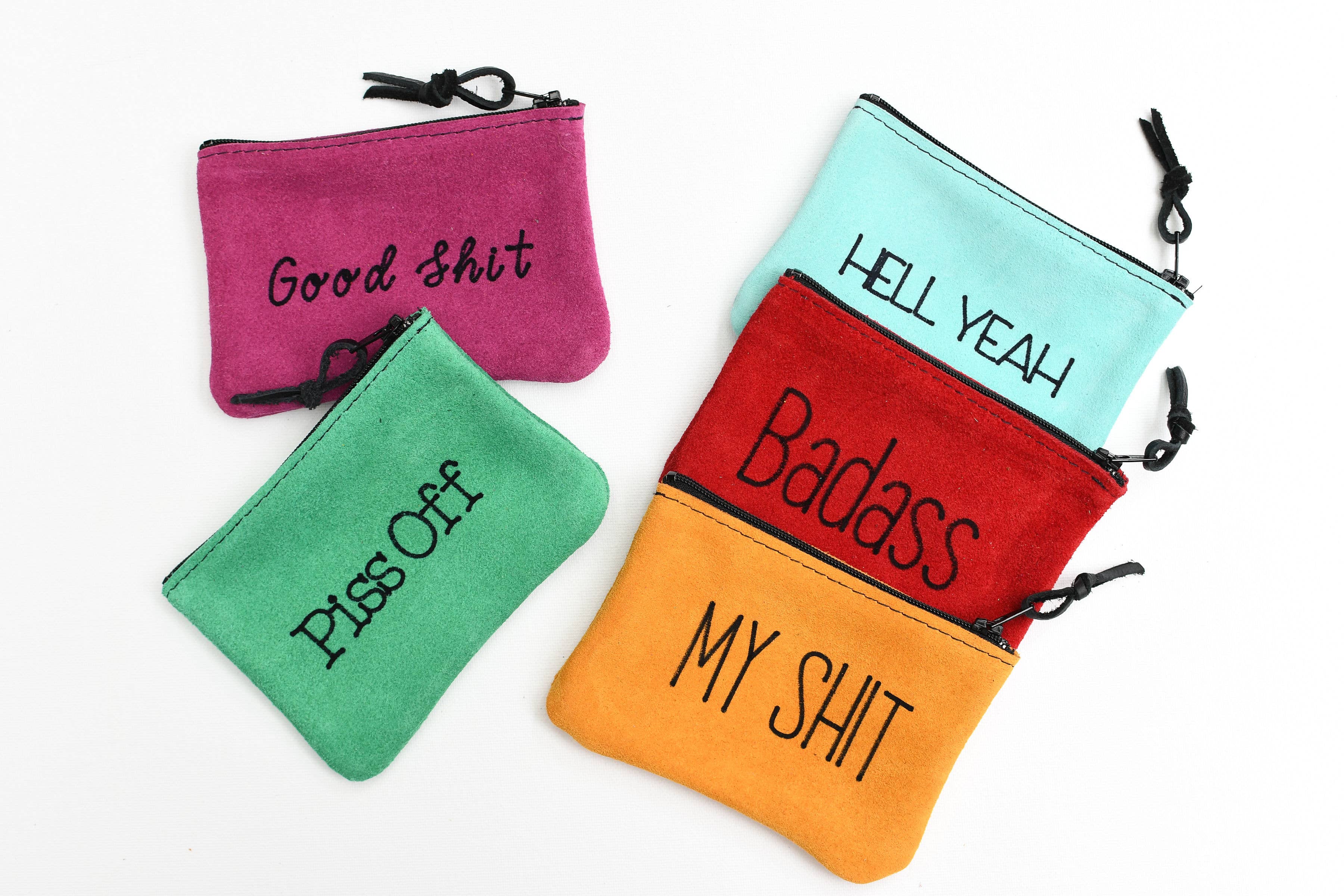 Inspirational Leather Pouch Medium