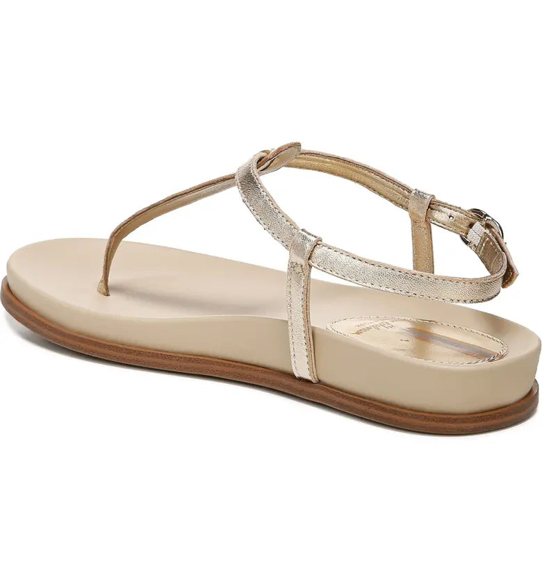 Naomi Thong Sandals Gold Leather