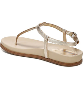 Naomi Thong Sandals Gold Leather