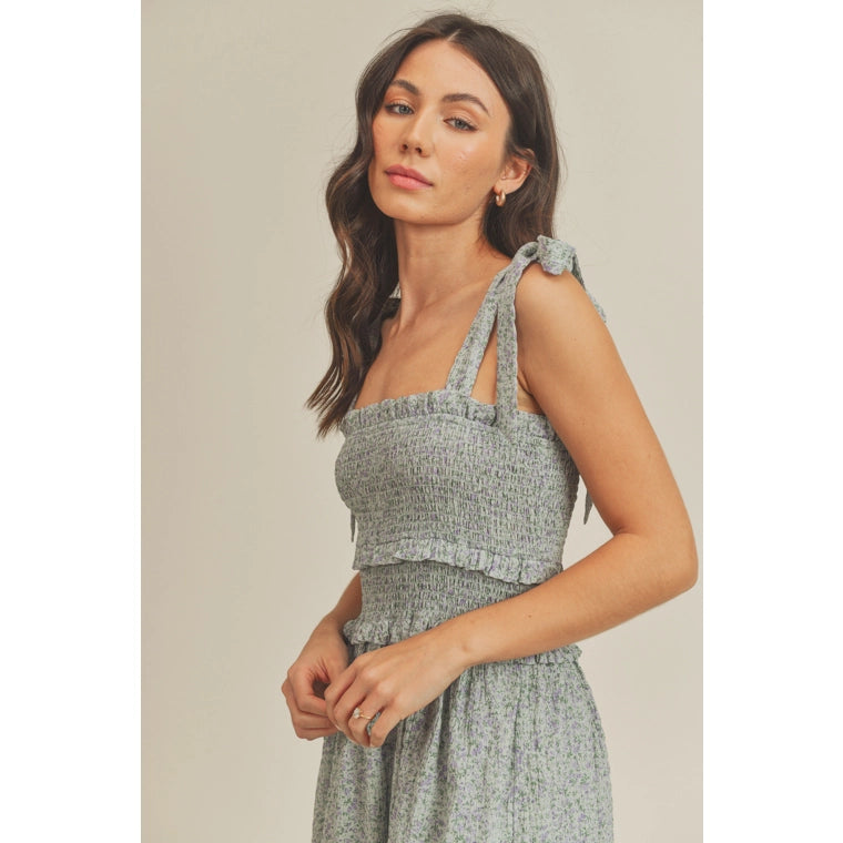 Irina Smocked Midi Dress