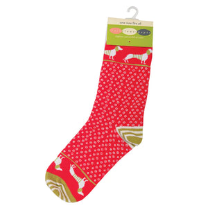 Christmas Dachshunds Socks